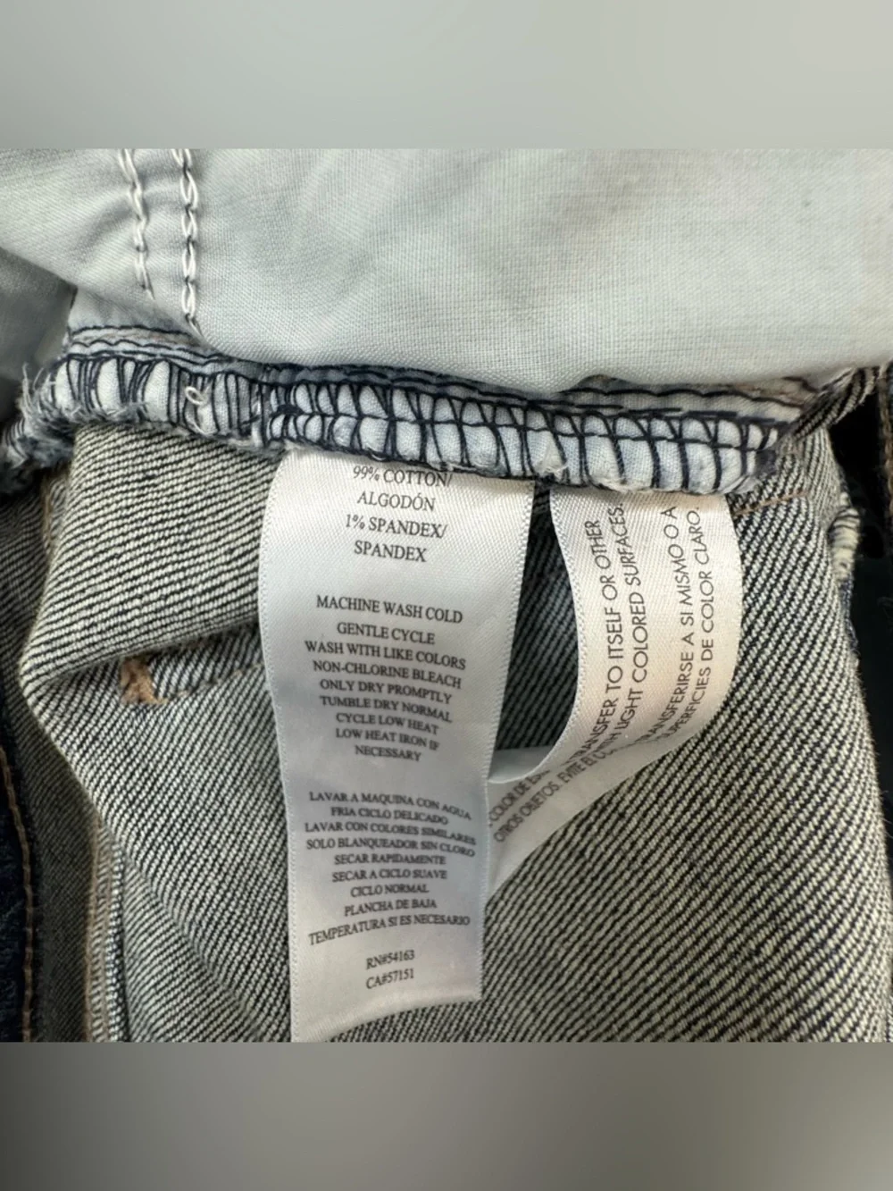 Calvin Klein Jeans Dark Blue Straight Leg Jeans - Picture 6 of 6